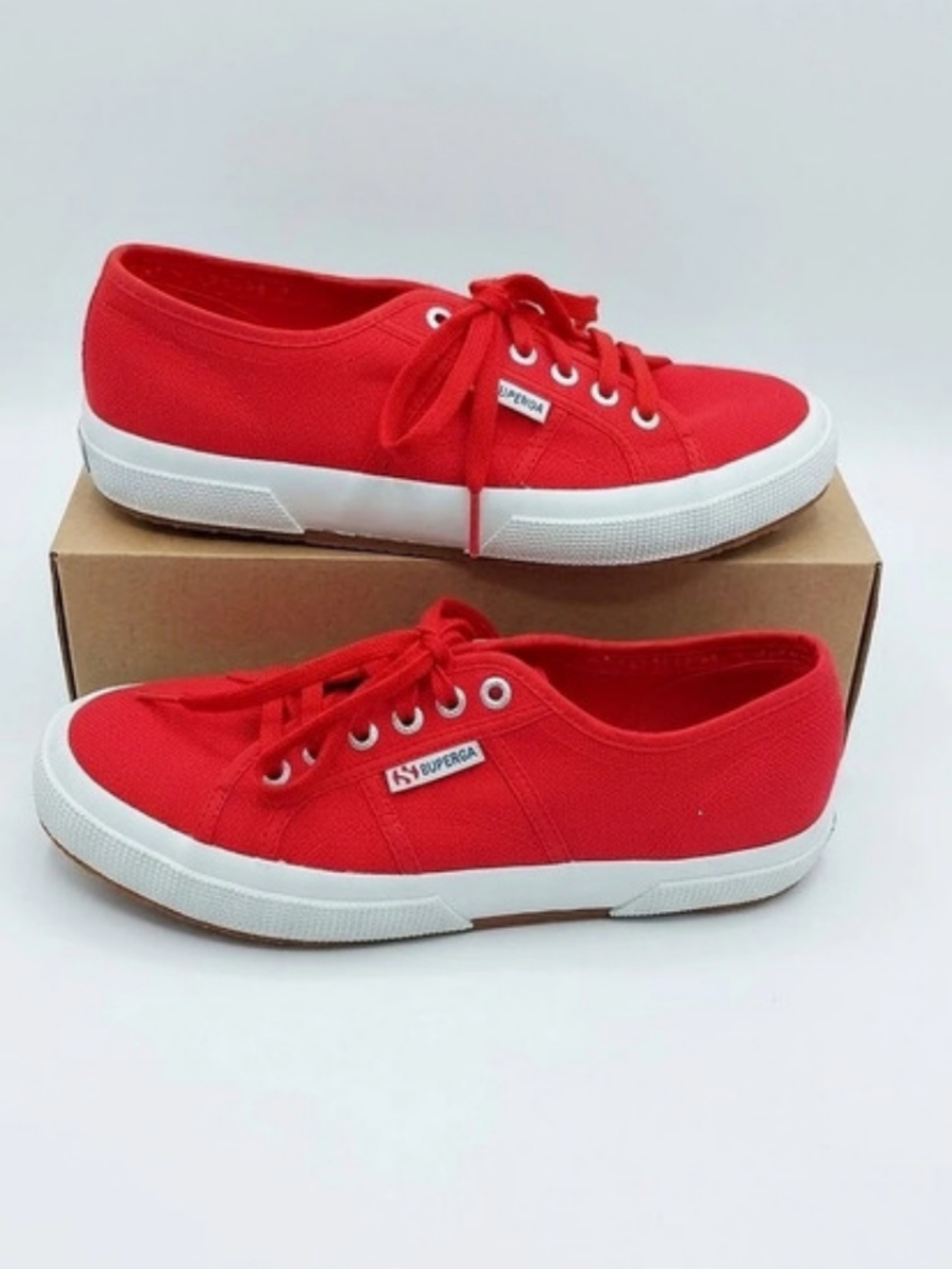 Superga 2750 Red Canvas Sneakers EU 39